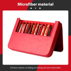 Leather 12 Fountain Pen/Pencil Tray Case Organizer, Fashion Design, Magnetic - Image 3