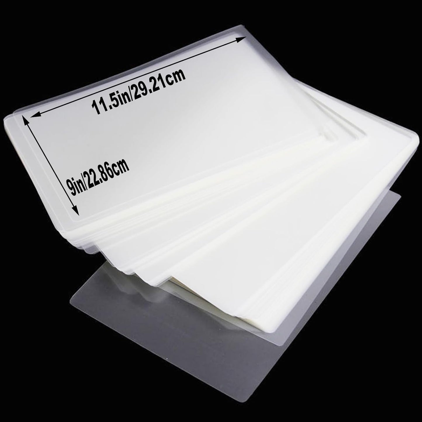 100 Pack 3 Mil Laminating Sheets, Clear Thermal Laminating Plastic Paper Laminator Sheets, 9 x 11.5 Inch Thermal Laminating Pouches for Thermal Laminator