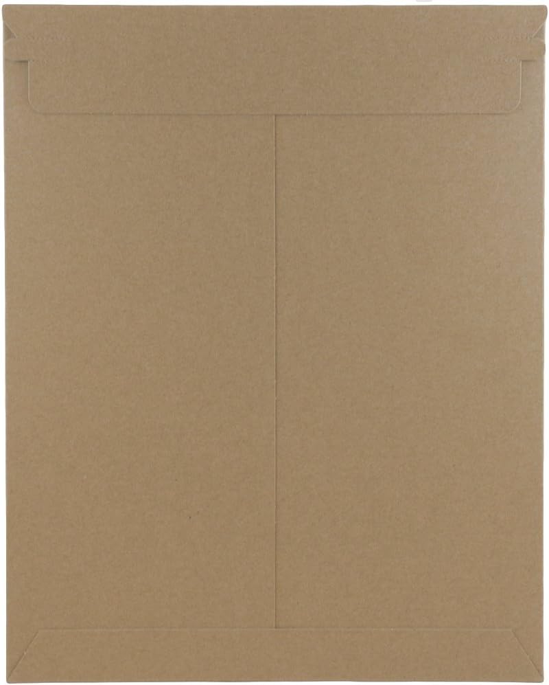 JAM Paper Recycled Photo Mailer Envelopes - 9 3/4" x 12 1/4" - Brown Kraft - 6/pack