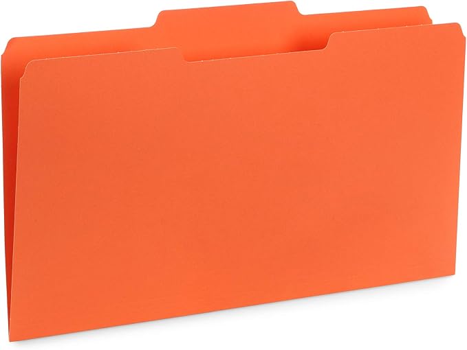 Blue Summit Supplies Colored File Folders Legal Size, 1/3 Cut Tab, 100 Per Box - Image 5