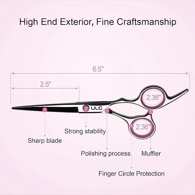 Hair Cutting Scissors Thinning Shears Kit ULG Professional Hairdressing - Image 4