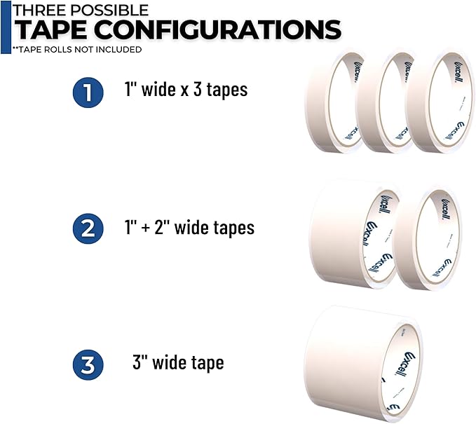 ICO by Excell 2-Pack Triple Premium Extra Wide Metal Multi-Rolls Desktop Tape - Image 4