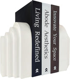 Book Ends for Heavy Books, Resin Decorative bookends, Heavy Duty Book end for by GUSFREUD