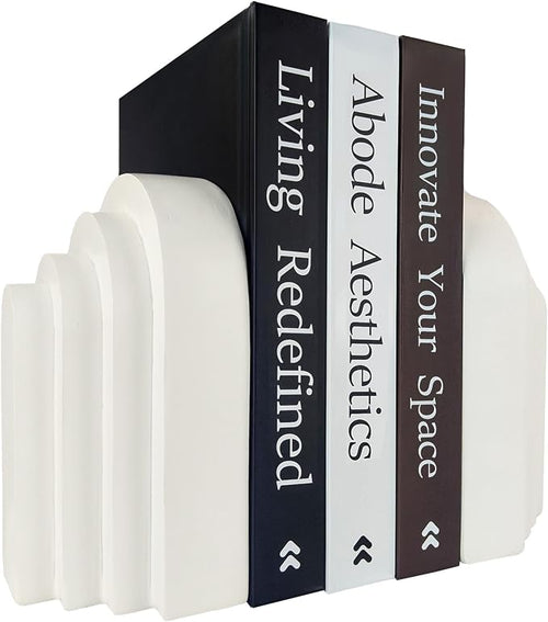 Book Ends for Heavy Books, Resin Decorative bookends, Heavy Duty Book end for by GUSFREUD