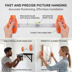 Picture Hanging Tool with Level – Magnetic Alignment Ruler - Image 4