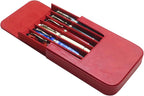 PU Leather 6 Fountain Pen/Pencil Tray Case, Magnetic Closure - Image 7