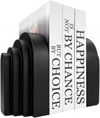 Book Ends for Heavy Books, Resin Decorative bookends, Heavy Duty Bookend for by GUSFREUD