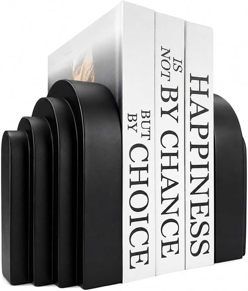 Book Ends for Heavy Books, Resin Decorative bookends, Heavy Duty Bookend for by GUSFREUD