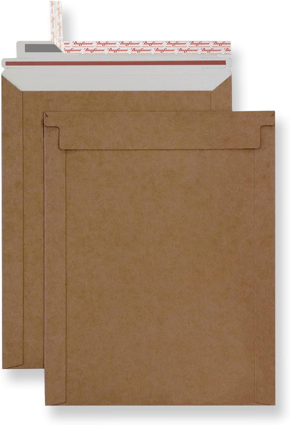 Rigid Mailers 30 Pack 7.5 x 9.5 inches Brown Self Seal Stay Flat Bulk Cardboard Kraft No Bend Mailers Peel and Seal for Document Photos Pictures Papers Files CD