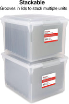 Staples Store & Slide Hanging File Box, Latch Lid, Letter/Legal Size - Image 5