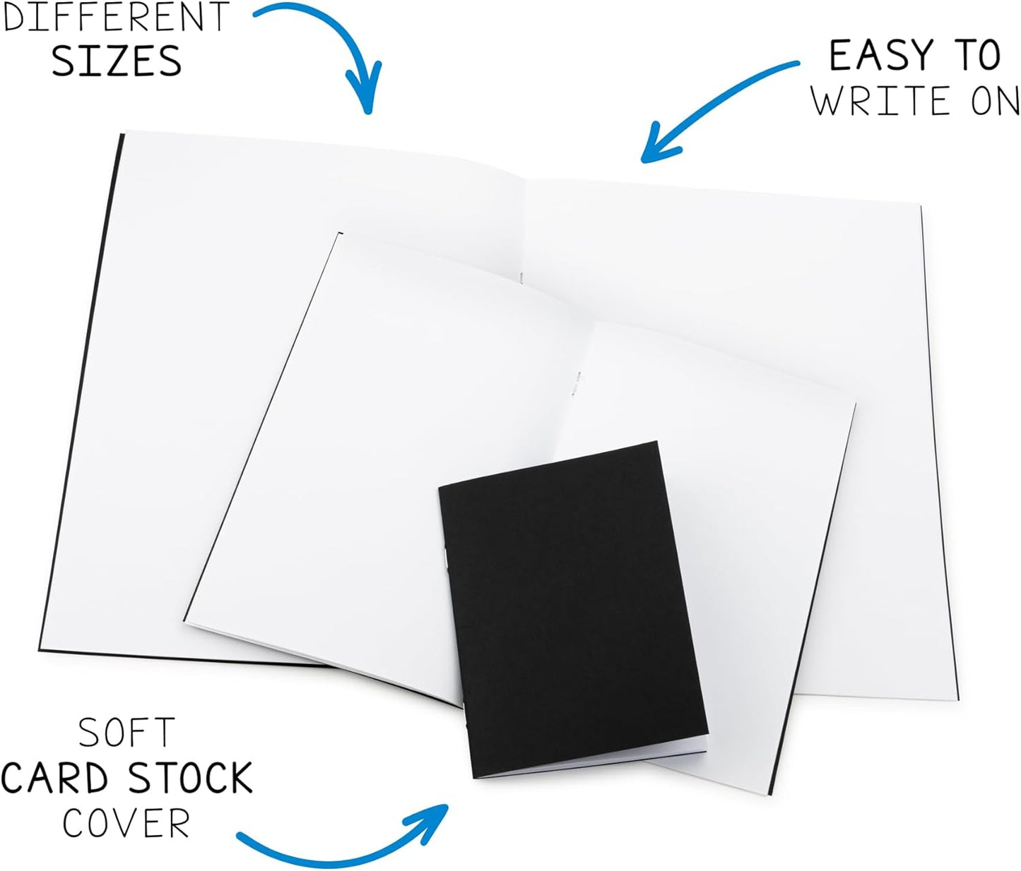 Hygloss Blank Books 5.5 x 8.5 Inches - 20 Pack – Kraft Color Paperback for Drawing & Writing – Empty Books for Journaling, Sketching or Arts & Craft