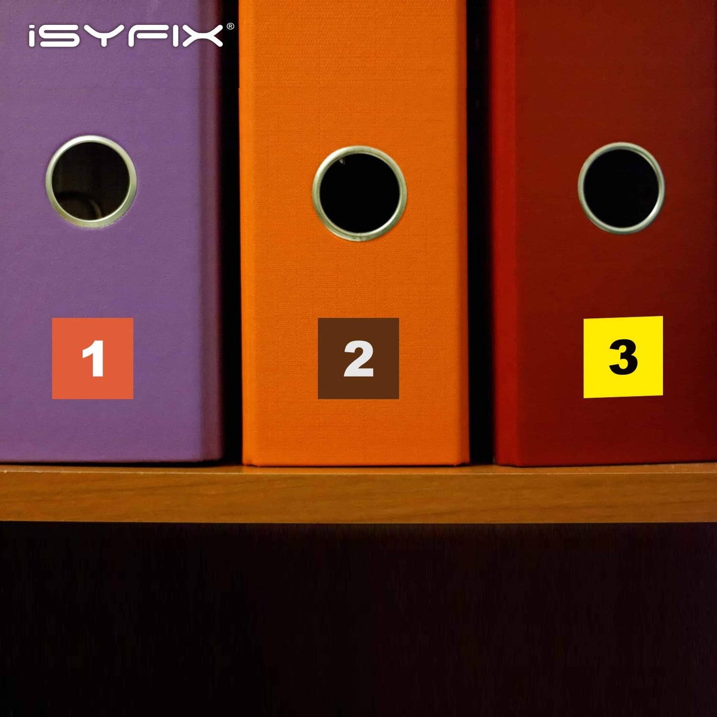 iSYFIX Multicolor Consecutive Number Stickers – 1 to 100, 1-inch, 1 Set – Vinyl Self Adhesive Premium Decal, Ideal for Inventory, Storage, Organizing, Boxes, Toolbox, Lockers & More, Indoor/Outdoor