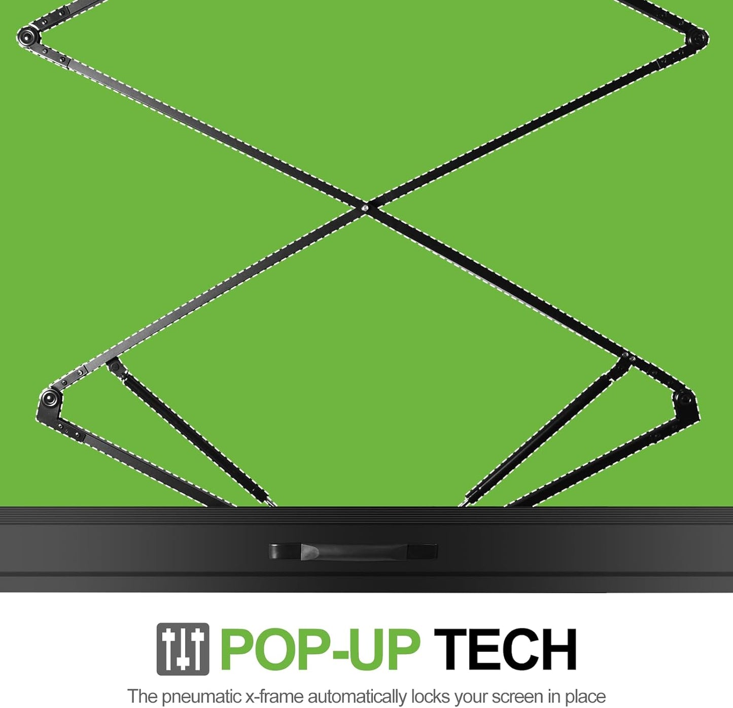 FUDESY 78.7 x 93in Extra Wide Large Collapsible Green Screen Chroma Key Panel, Portable Retractable Wrinkle Resistant Green Backdrop for Streaming, Tiktok, Auto-Locking Frame, Aluminum Hard Case