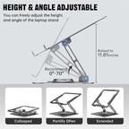 JOYEKY Laptop Stand for Desk, Adjustable Computer Stand - Image 4