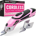 Pink Power Cordless Electric Scissors Fabric Cutter by PinkPower