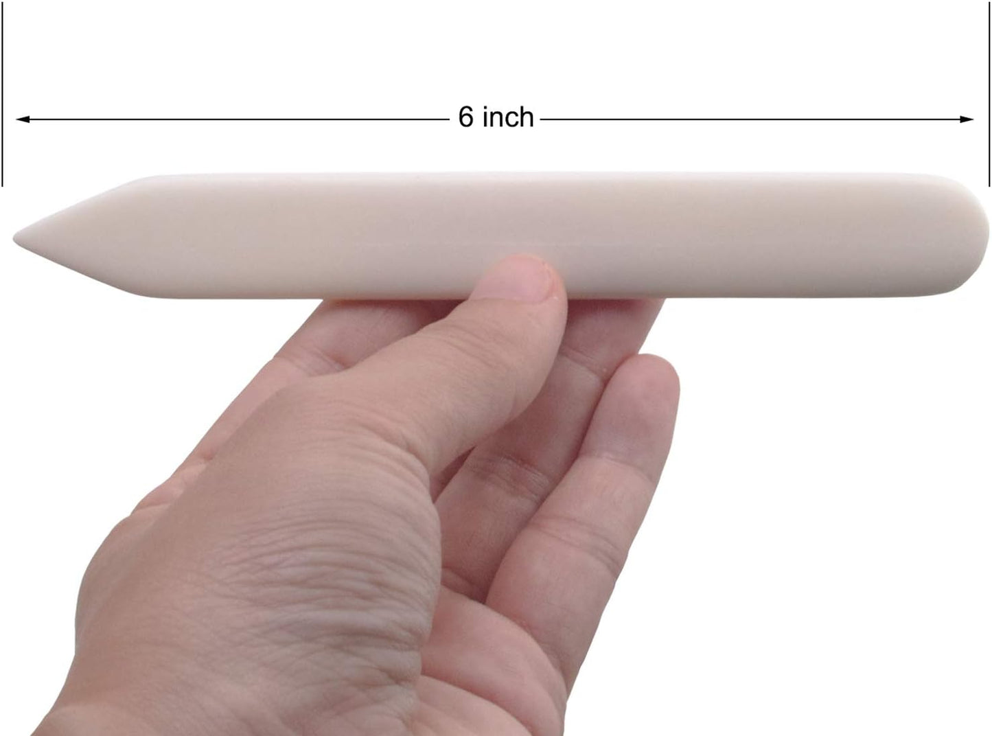 VENCINK Genuine Bone Folder Scoring Folding Creasing Origami Paper Creaser Crafting Tool for DIY Handmade Leather Burnishing, Bookbinding, Scrapbooking, Paper Cards Crafts (100% Cattle Bone)