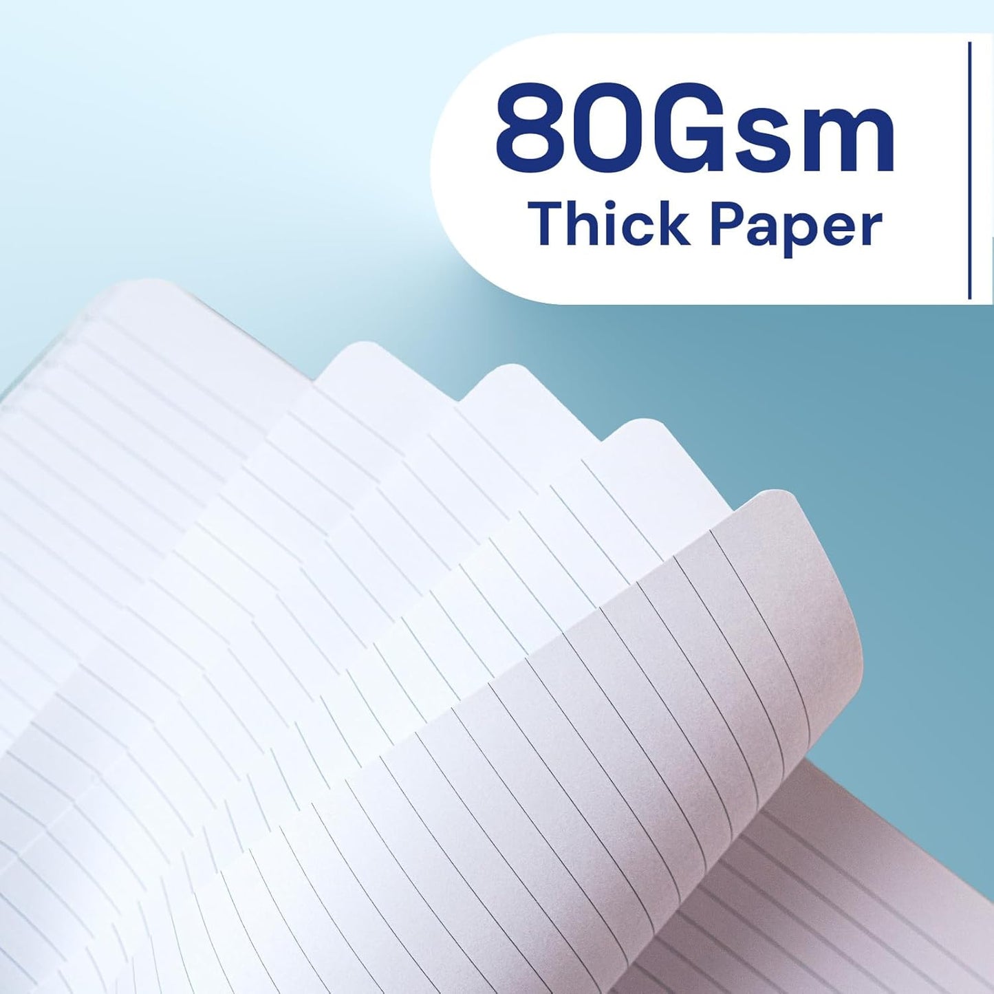A4 Lined Journal Notebook, 8mm Ruled Notepad, Journaling for Writing, Work, School, Travel and Note Taking, Hardcover 160 Pages (80 Sheets) 8.27 x 11.6 inches, 3 Pack (Black+Blue+Red)
