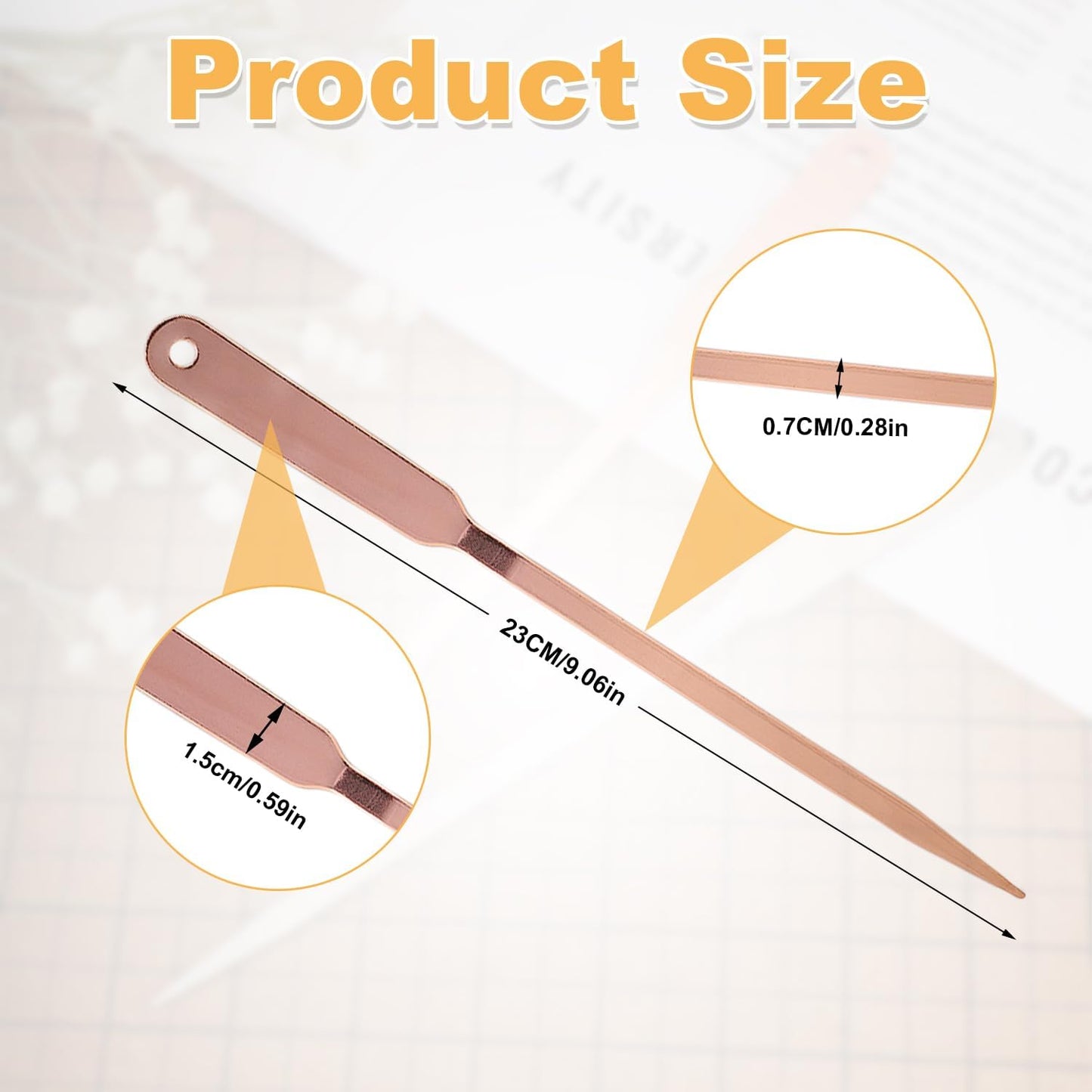 2pcs Letter Opener Knife, Stainless Steel Envelope Slitter Mail Opener Tool Lightweight Package Wrapping Paper Cutter for Office School Postal (Rose Gold)
