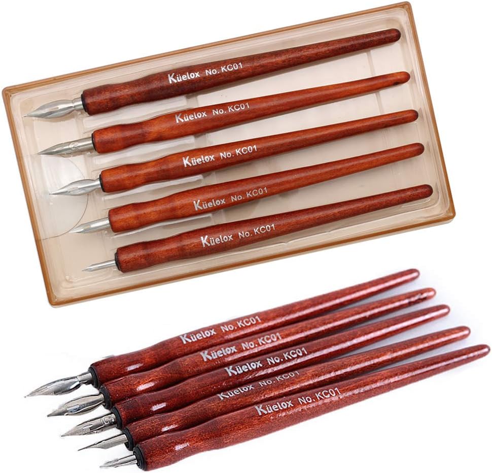 Redwood Professional Manga Pen Dip Pen Set Manga Cartoon Comic Drawing Painting Kit - 5 Pcs