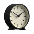 JONES CLOCKS® Venus Desk Clock | Modern Round Design | Black | Stylish Retro by JONESCLOCKS