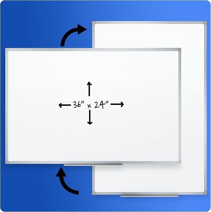 Mead Dry Erase White Board, Horizontal/Vertical Mount - Image 5