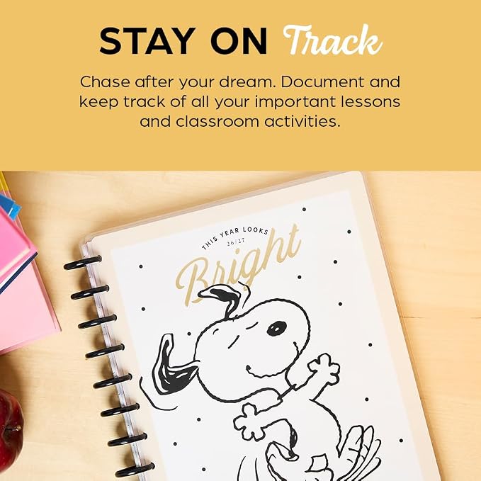 Happy Planner Peanuts Disc-Bound 12-Month Academic Planner, July 2026–June 2027 - Image 4