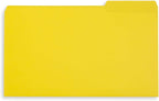 Blue Summit Supplies Yellow Legal File Folders, 1/3 Cut Tab, Legal Size - Image 4