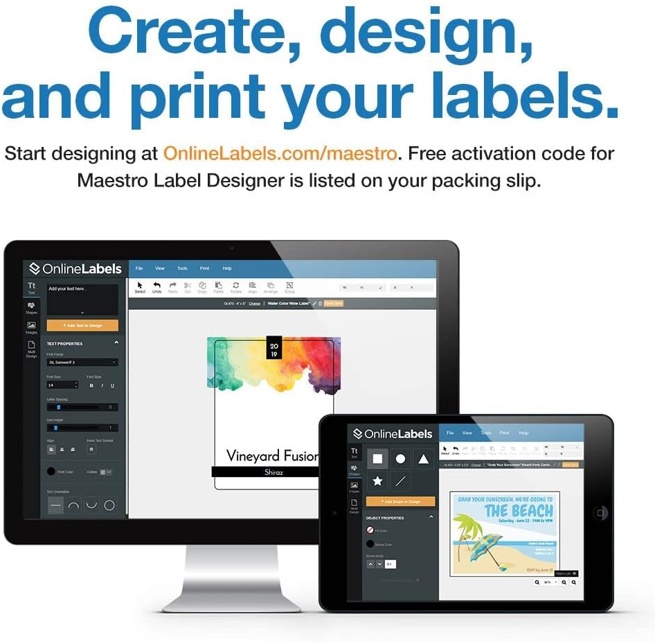 1.5 x 1 Rectangle Barcode Labels - Pack of 250,000 Labels, 5,000 Sheets - Inkjet/Laser Printer - Online Labels