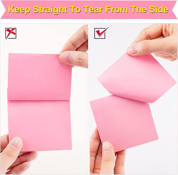 Fainne 120 Pack Sticky Notes Bulk 3 x 3 inch Self Stick Note Pads Multicolor - Image 3