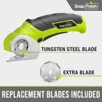 SnapFresh Cordless Electric Scissors, 4V Electric Mini Box Cutter, Carpet & - Image 2