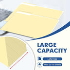 File Folder, PANDRI 220 Pack File Folder, 1/3 Cut Tab, Letter Size, Filing - Image 5