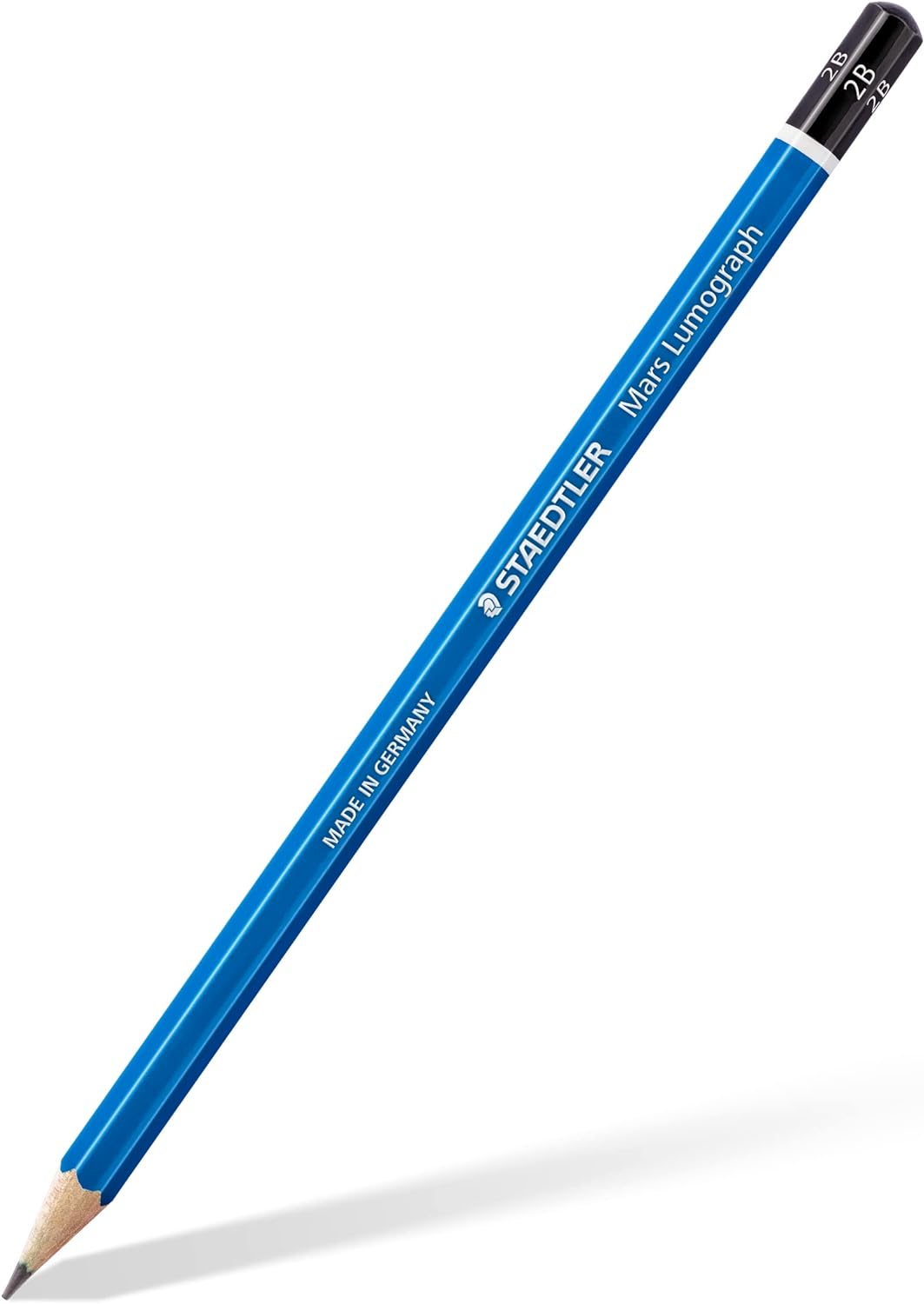 STAEDTLER Mars Lumograph Graphite Artist Sketch Set, 6 Degrees (6B, 4B, 2B, B, HB, 2H), Mini Mars Plastic Eraser, Metal Sharpener 61 100C8LU