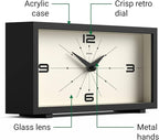 JONES CLOCKS® Odeon Desk Clock | Modern Rectangular Design | Black | Stylish - Image 6