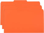 Blue Summit Supplies Orange File Folders, 1/3 Cut Tab, Legal Size, 100 Per Box - Image 6