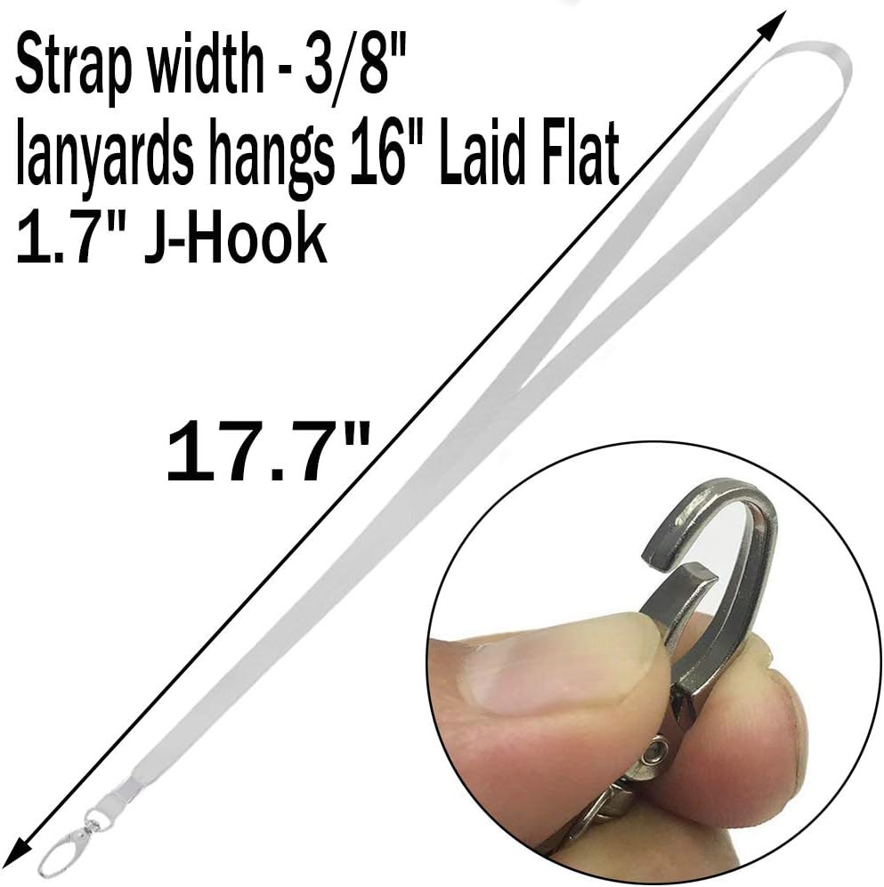 10 Pcs Lanyards Gray Lanyard for Id Badges Nylon Lanyard Bulk Clip Swivel Hook for Office Id Badges Key Chains (Gray)