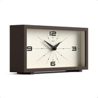JONES CLOCKS® 'Odeon' Desk Clock | Modern Rectangular Design in Brown, Stylish - Image 2