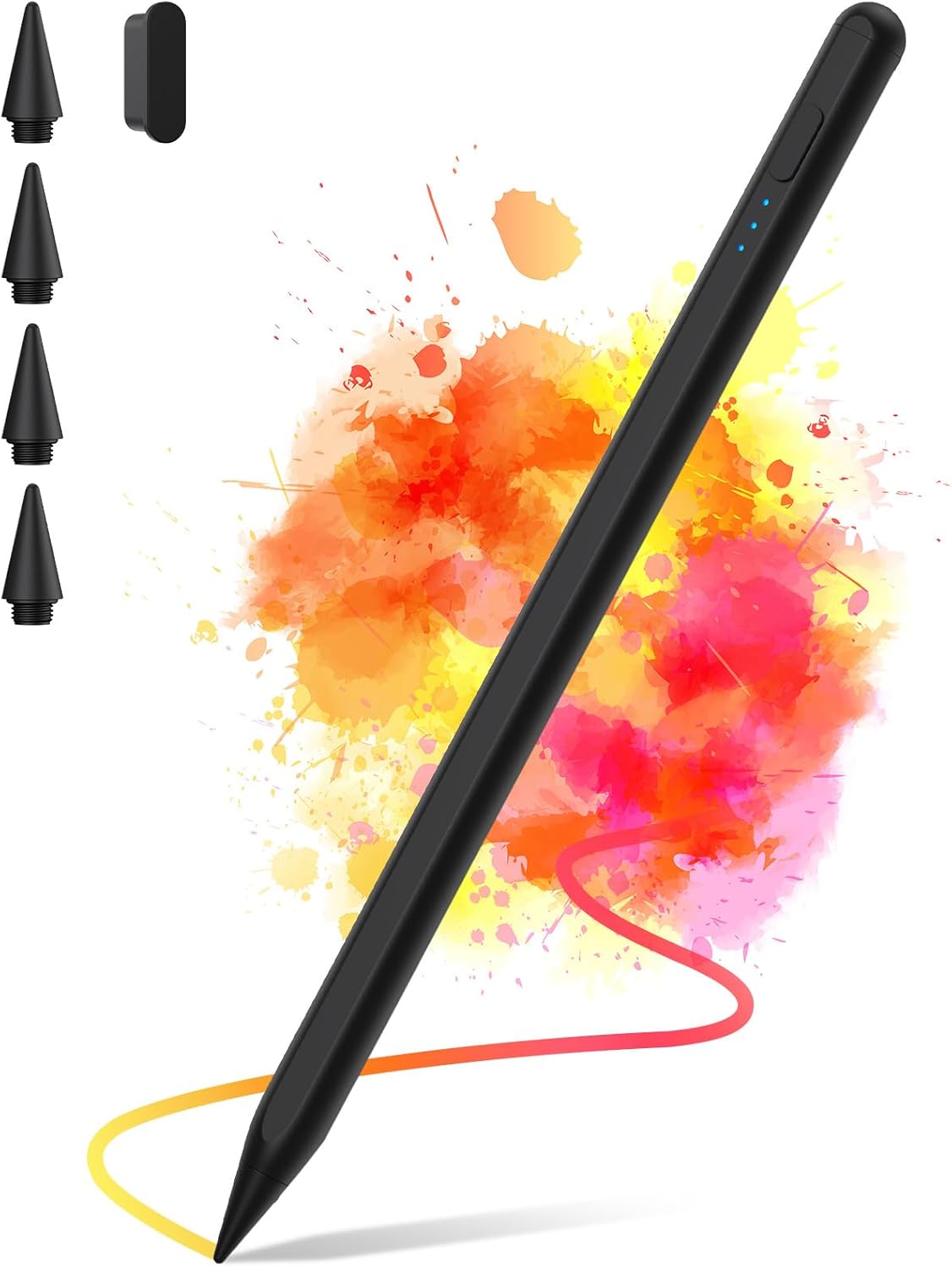 Stylus Pen for iPad 2018-2025, 2X Fast Charge iPad Pencil 2nd Generation Compatible with Apple iPad Pro M4/ 12.9"(6/5/4/3)/ 11"(4/3/2/1), Mini 6/5, Air (M2/5/4/3), (10/9/8/7/6)