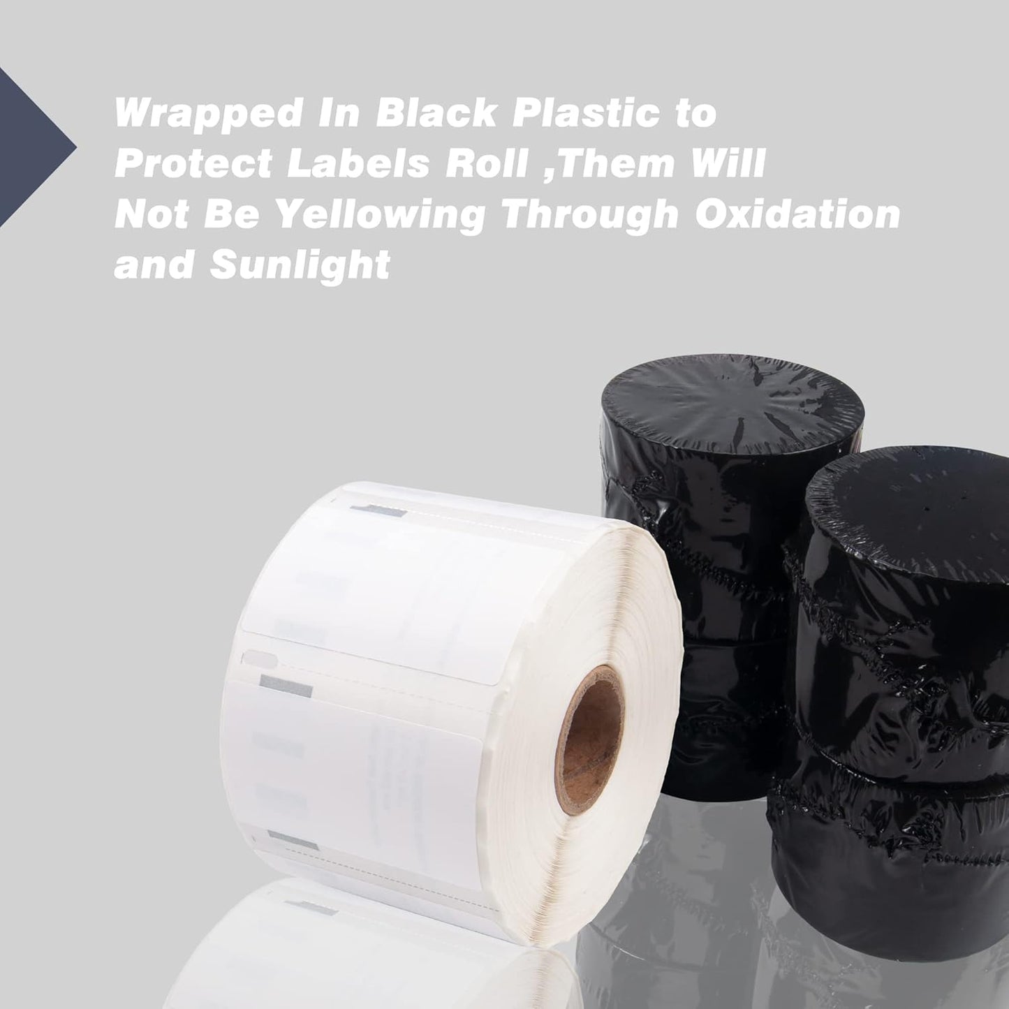 L LIKED 10 Rolls 2.25" x 1.25" Direct Thermal Barcode Labels, Perforated Line, Compatible with Rollo, Zebra, Jadens, Nelko, Munbyn, Phomemo Desktop Printers and for Dymo 30334 (10000 Labels)