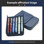 Leather 6 Fountain Pen/Pencil Tray Case, Magnetic Closure - Image 4