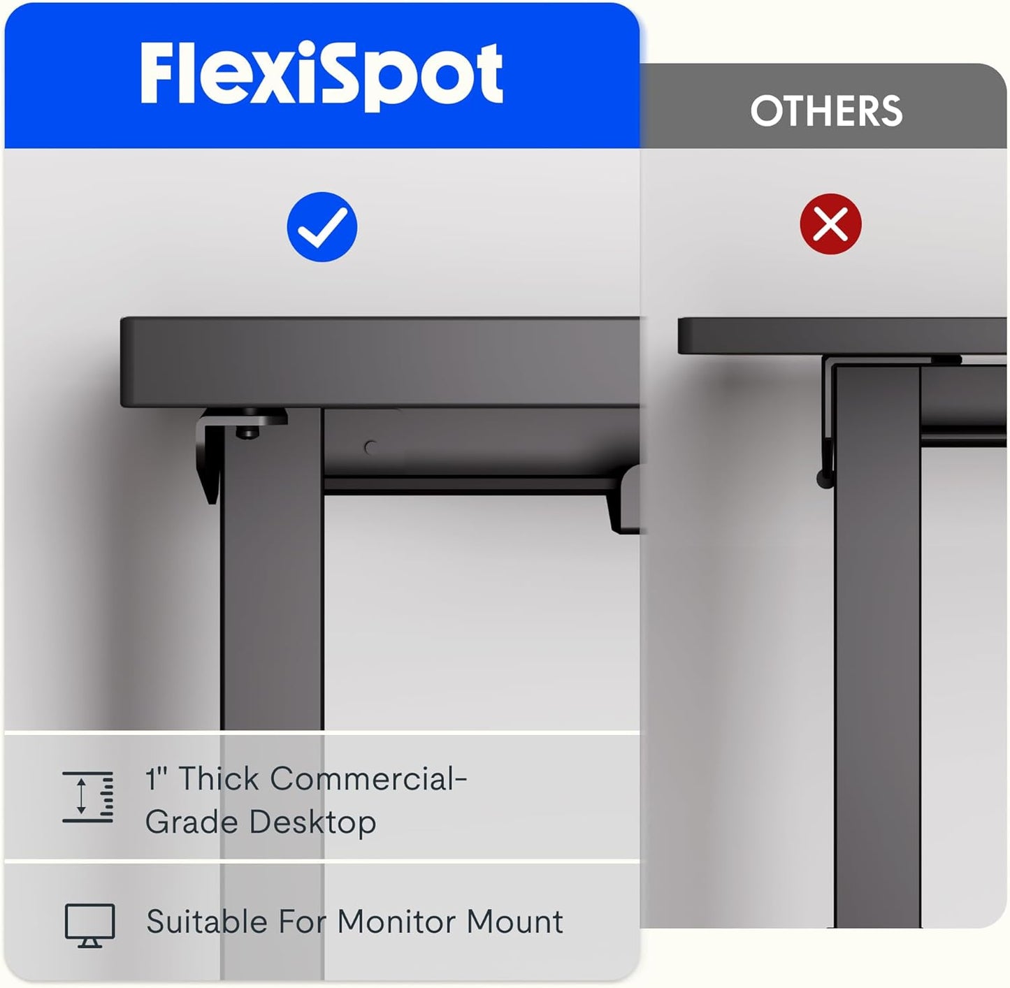 FLEXISPOT L Shaped Standing Desk, 63 x 55 Inch Electric Height Adjustable Corner Desk, Sit Stand Computer Workstation, Preset Controller, Home Office, Black Frame with Black Top, Black Drawer