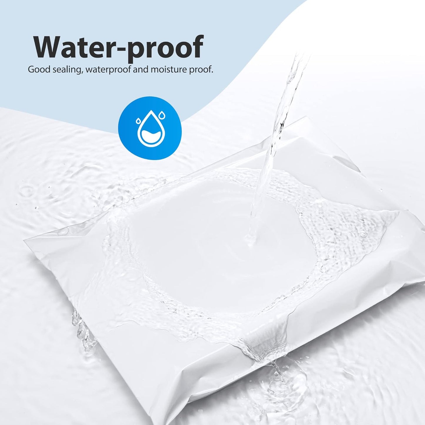 Fuxury 90000 Pcs 12x15.5" Poly Mailers Envelopes Shipping Bags for Clothing,Strong Adhesive Packaging Bag for Small Business Suppliers, Self Seal Mailing Poly Bags,White