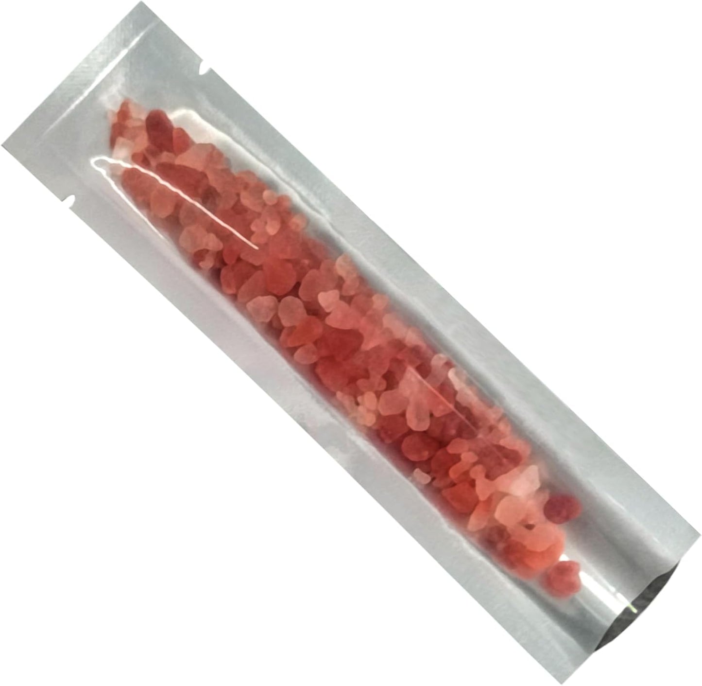 PABCK 100 Pcs 1.38x5.91 inch (inside size 0.98x5.51 inch) Clear Front Vacuum Heat Sealable Foil Bag Mylar Packets for Travel Sample Packaging Spice Candy Coffee Powder Food Storage Aluminum Foil Pouch