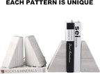Marble Book Ends for Heavy Books, Decorative Bookends for Shelves, Durable and - Image 7