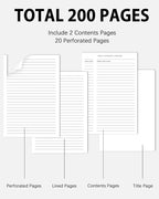 Dynta Hardcover Journal Notebooks, 10 Packs A5 Lined Journals Bulk - Image 4
