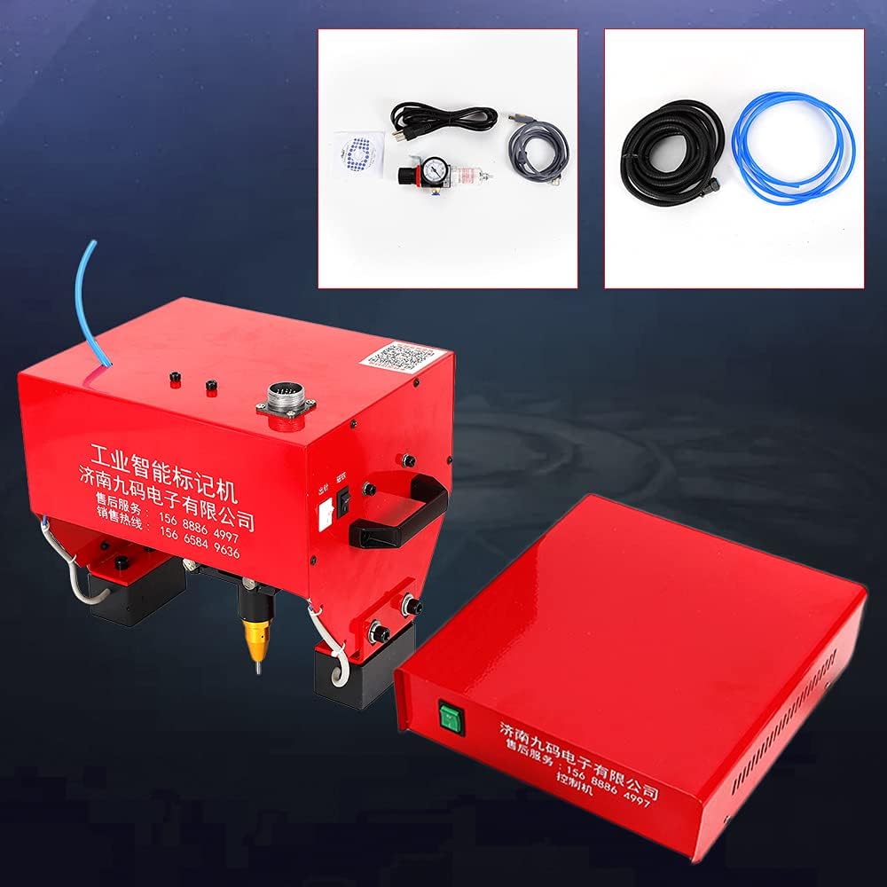 Pneumatic Dot Peen Marking Machine for VIN Code Chassis Number Rotary Marking (Pneumatic - 110 * 70mm)