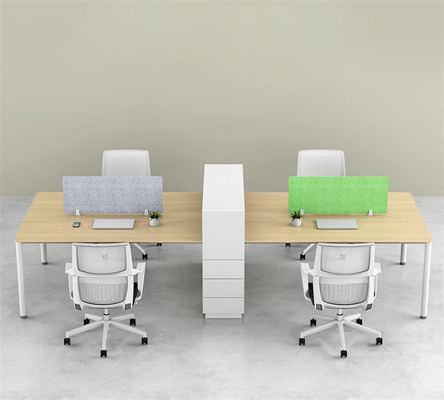 Icegrey Acoustic Desk Divider Privacy Panel Removable Sound Absorbing Desk Partition Board with 2 Clips for Student Call Centers Offices Braries Classrooms Library, Gold Bronze, 19.5x11.7