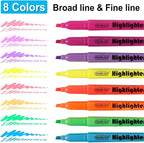 Shuttle Art 144 Pack Highlighters, Highlighters Assorted Colors Set, 8 Bright - Image 4
