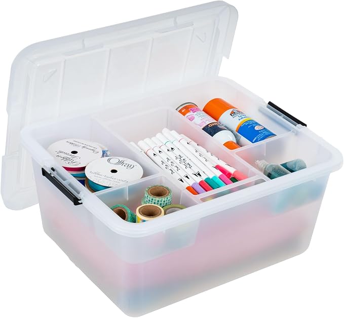 IRIS USA 18 QT Clear Storage Organizer - Image 2