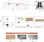 Univivi No Drill Under Desk Cable Management Tray, Clamp/Screw Mount Desk Cable - Image 4