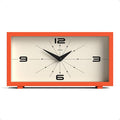 JONES CLOCKS® Odeon Desk Clock | Modern Rectangular Design | Orange | Stylish by JONESCLOCKS